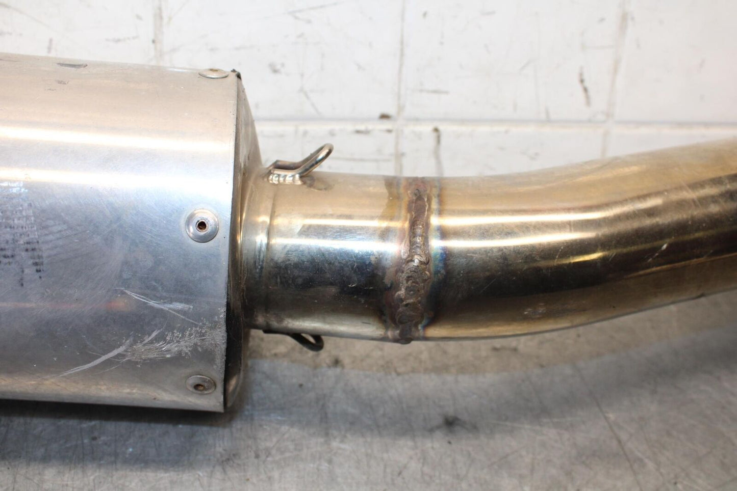 1998 Yamaha YZF R1 AFTERMARKET EXHAUST PIPE MUFFLER SLIP ON CAN SILENCER BB53
