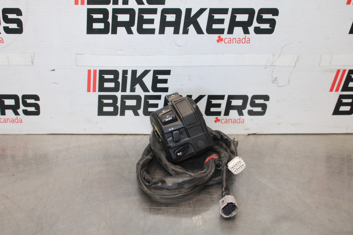 15-17 YAMAHA FJ09 LEFT CLIP ON HANDLE HORN SIGNALS SWITCH SWITCHES BB906