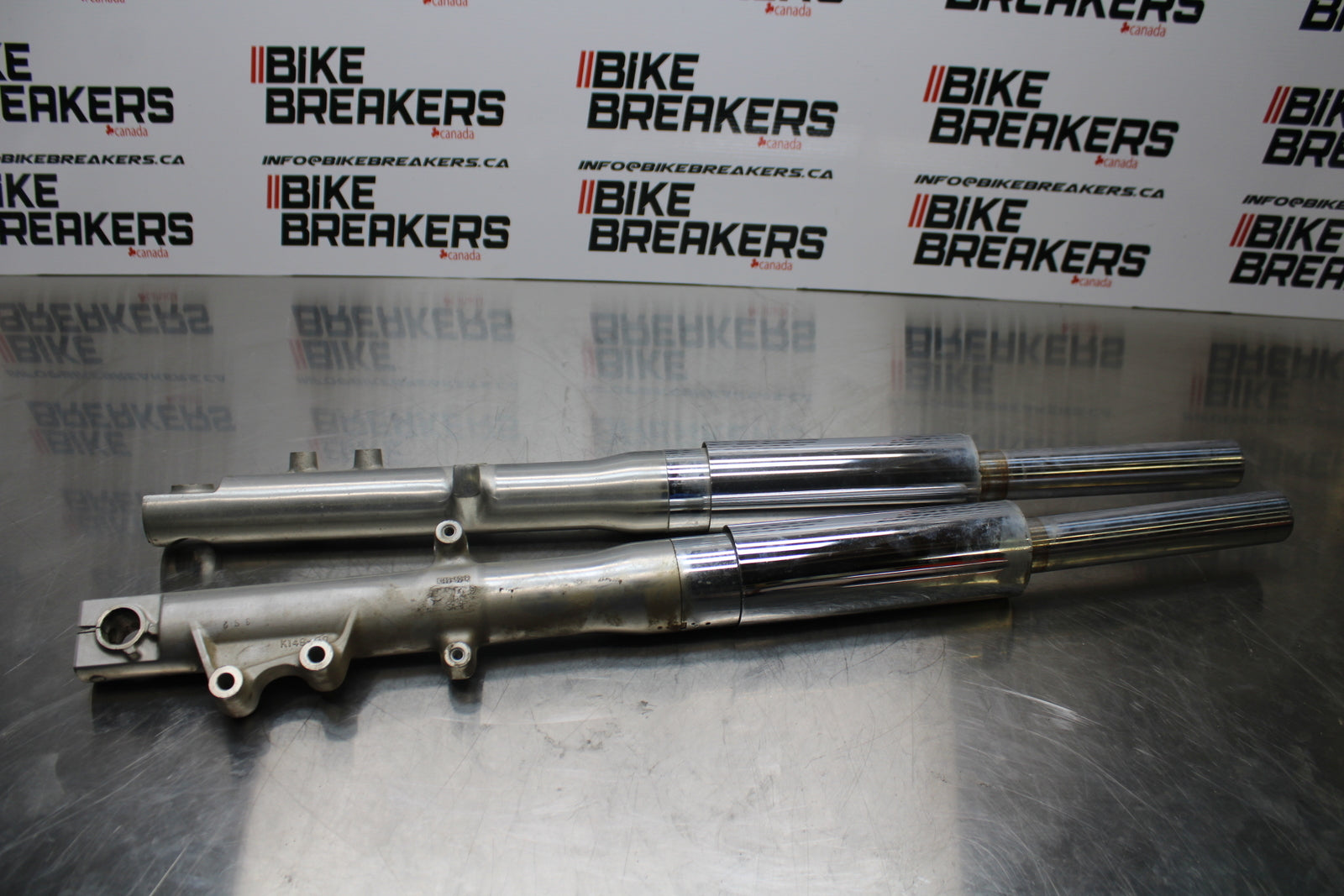 04 SUZUKI INTRUDER 800 FRONT FORKS SHOCK SUSPENSION SET PAIR BB758