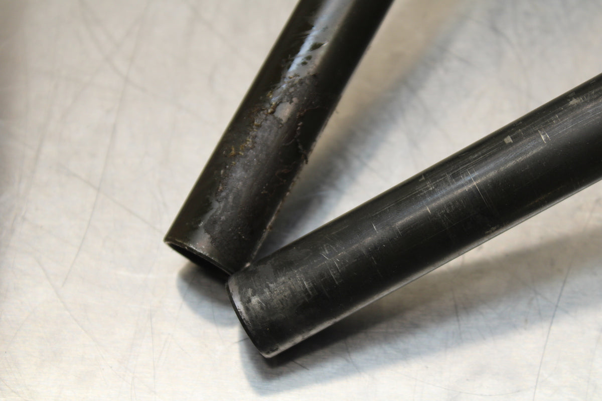 86 SUZUKI GS750ES LEFT RIGHT CLIP ON ONS HANDLEBARS PAIR SET BB140