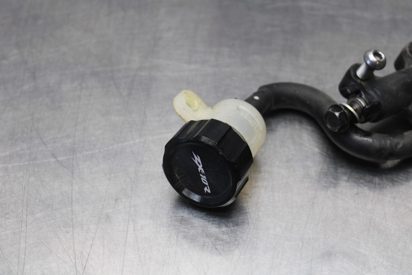 08 KAWASAKI NINJA ZX10R REAR BACK BRAKE MASTER CYLINDER W RESERVOIR BB201