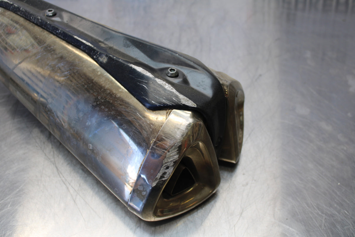 07 KAWASAKI Z1000 EXHAUST PIPE MUFFLER SLIP ON CAN SILENCER SET BB148