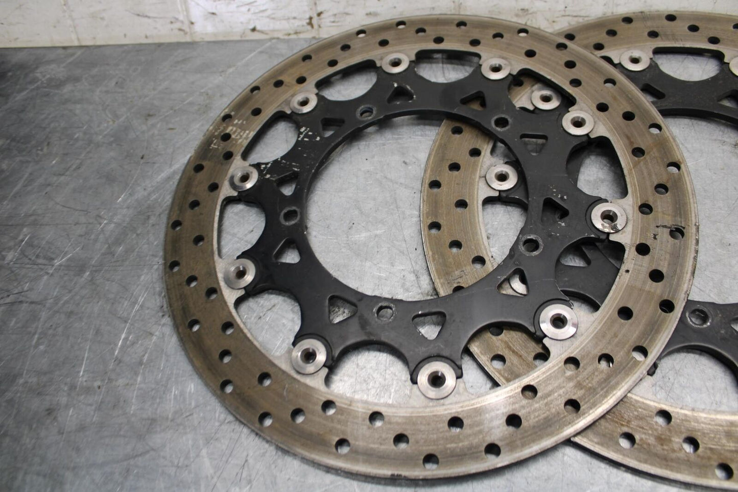 2007 Yamaha YZF R1 FRONT LEFT RIGHT BRAKE ROTORS DISCS 4C8-2581T-00-00 BB523
