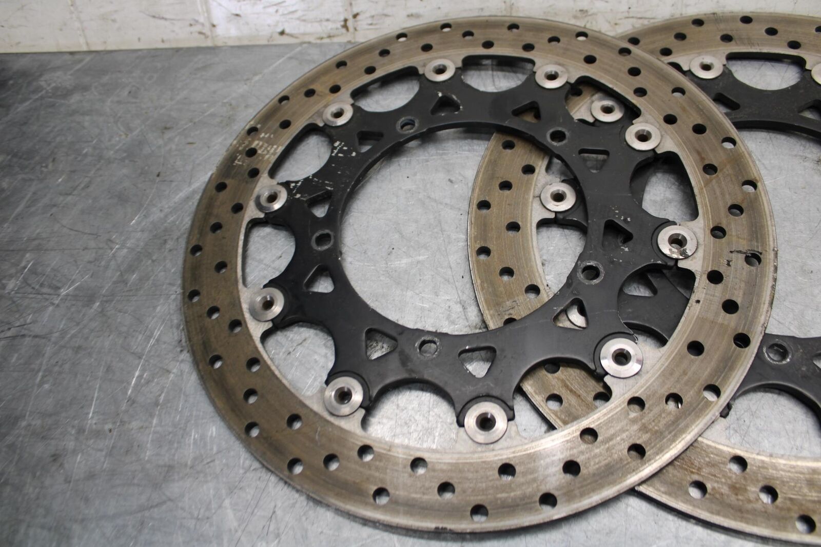 2007 Yamaha YZF R1 FRONT LEFT RIGHT BRAKE ROTORS DISCS 4C8-2581T-00-00 BB523