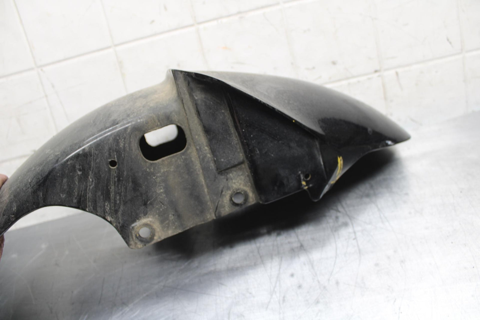 00-02 KAWASAKI NINJA ZX6R ZX600J FRONT WHEEL FENDER FAIRING 35004-1421-E1 BB489