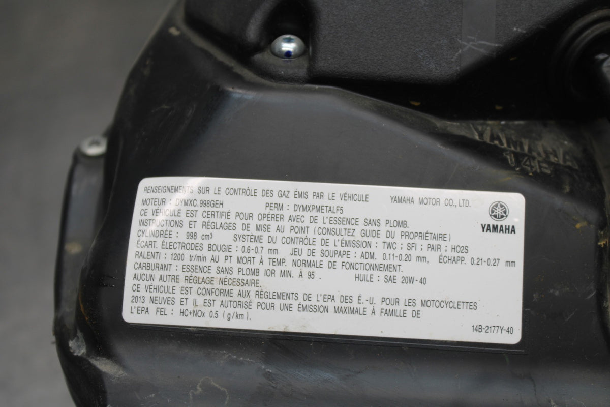 13 YAMAHA YZF R1 AIRBOX AIR INTAKE FILTER BOX BB781