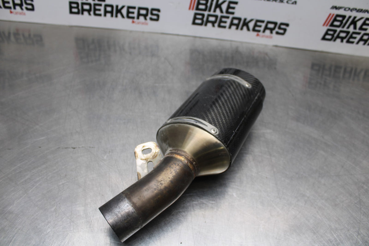 19-23 KAWASAKI NINJA ZX6R M4 EXHAUST PIPE MUFFLER SLIP ON CAN SILENCER BB188