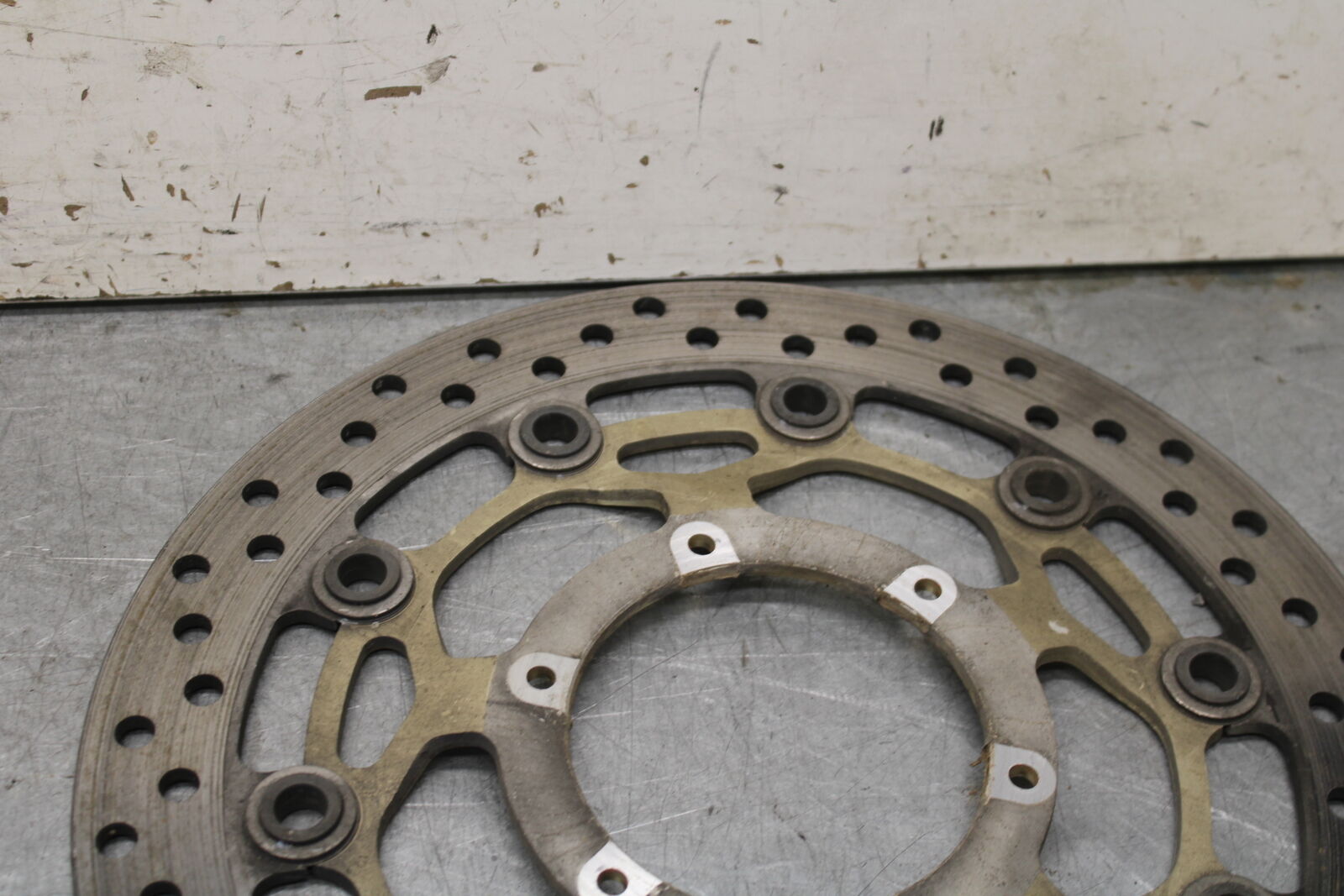 05-06 HONDA CBR600RR FRONT LEFT RIGHT BRAKE ROTORS DISCS 45120-MEE-D01  BB689