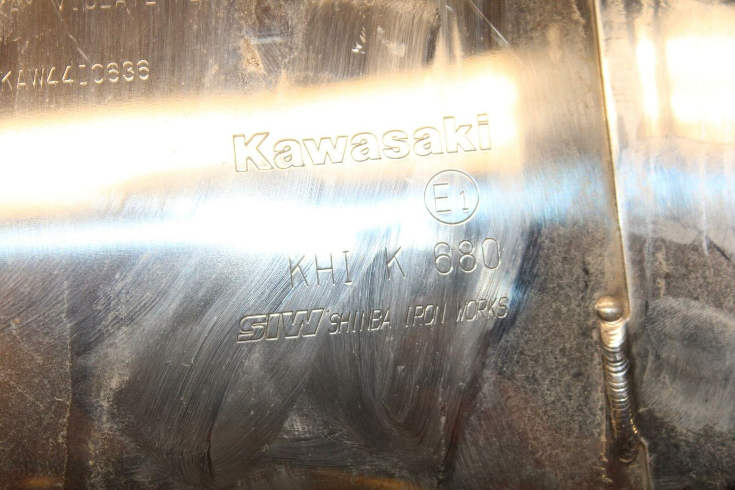 19-20 KAWASAKI NINJA ZX6R EXHAUST PIPE MUFFLER SLIP ON CAN SILENCER BB407