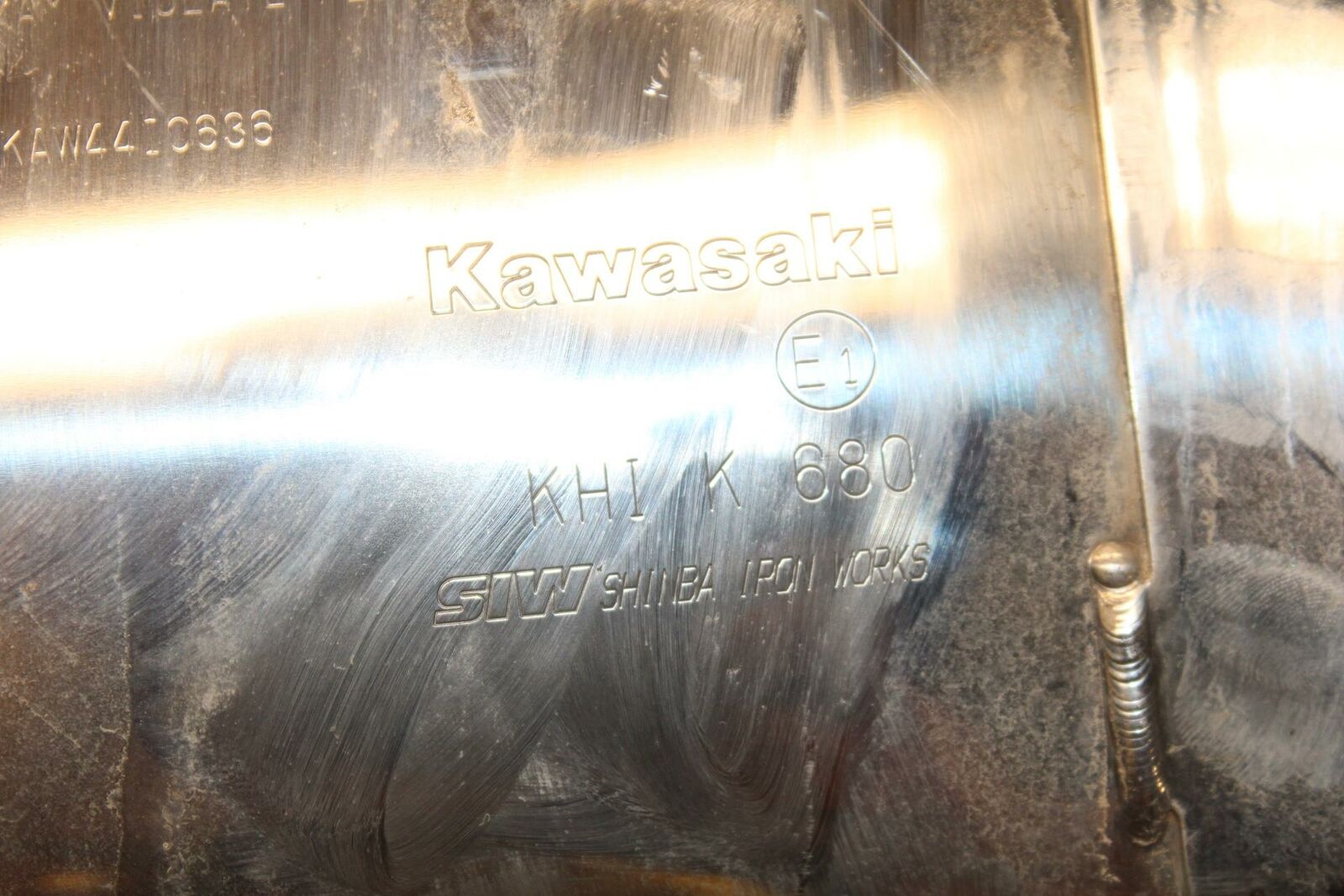 19-20 KAWASAKI NINJA ZX6R EXHAUST PIPE MUFFLER SLIP ON CAN SILENCER BB407