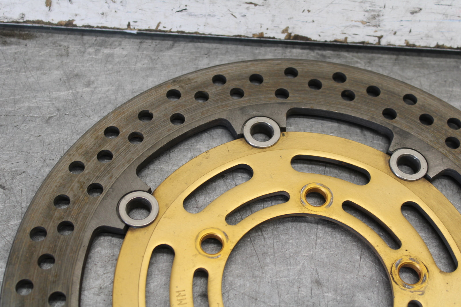 03-04 KAWASAKI NINJA ZX6RR FRONT LEFT RIGHT BRAKE ROTORS DISCS BB684