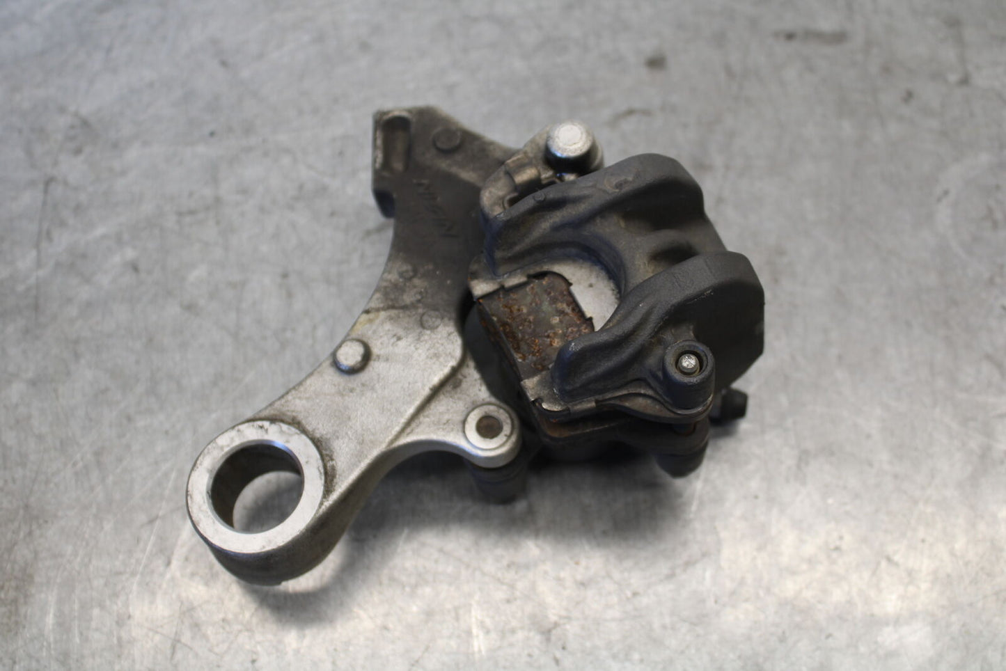 07-12 HONDA CBR600RR REAR BACK BRAKE CALIPER W MOUNT BRACKET