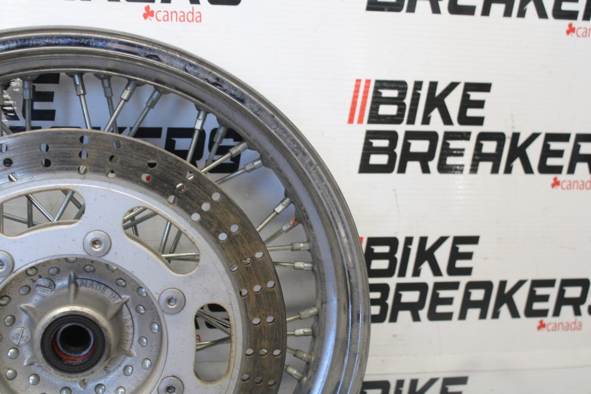 97 KAWASAKI VULCAN 1500 VN1500D CLASSIC FRONT WHEEL FRONT RIM & ROTOR BB936