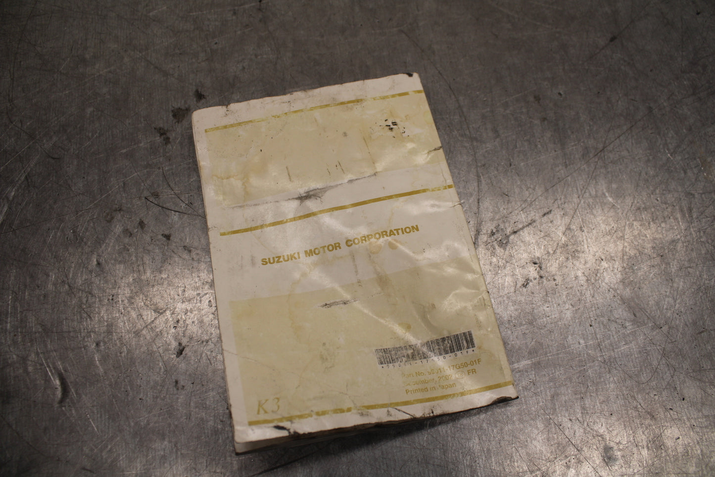 03 SUZUKI SV650S ORIGINAL OWNERS MANUAL BOOK BB130