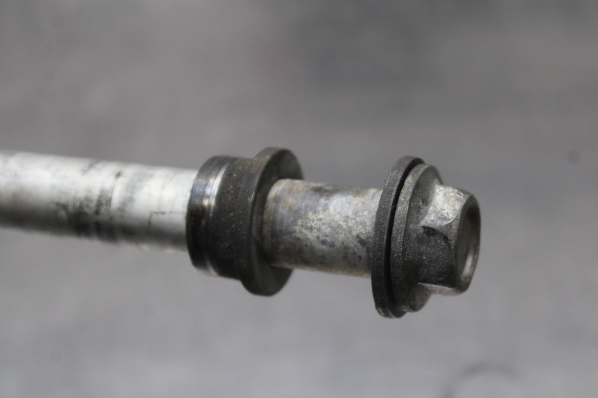 06-07 KAWASAKI NINJA 650R EX650A REAR AXLE BACK WHEEL RIM PIVOT BOLT AXEL BB774