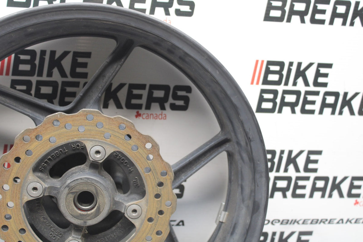 07 KAWASAKI NINJA 650 EX650 REAR WHEEL BACK RIM & ROTOR BB844