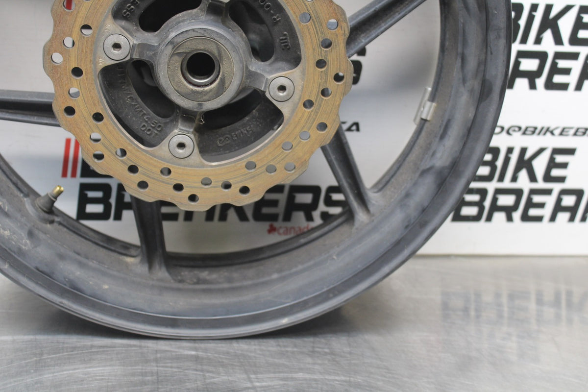 07 KAWASAKI NINJA 650 EX650 REAR WHEEL BACK RIM & ROTOR BB844