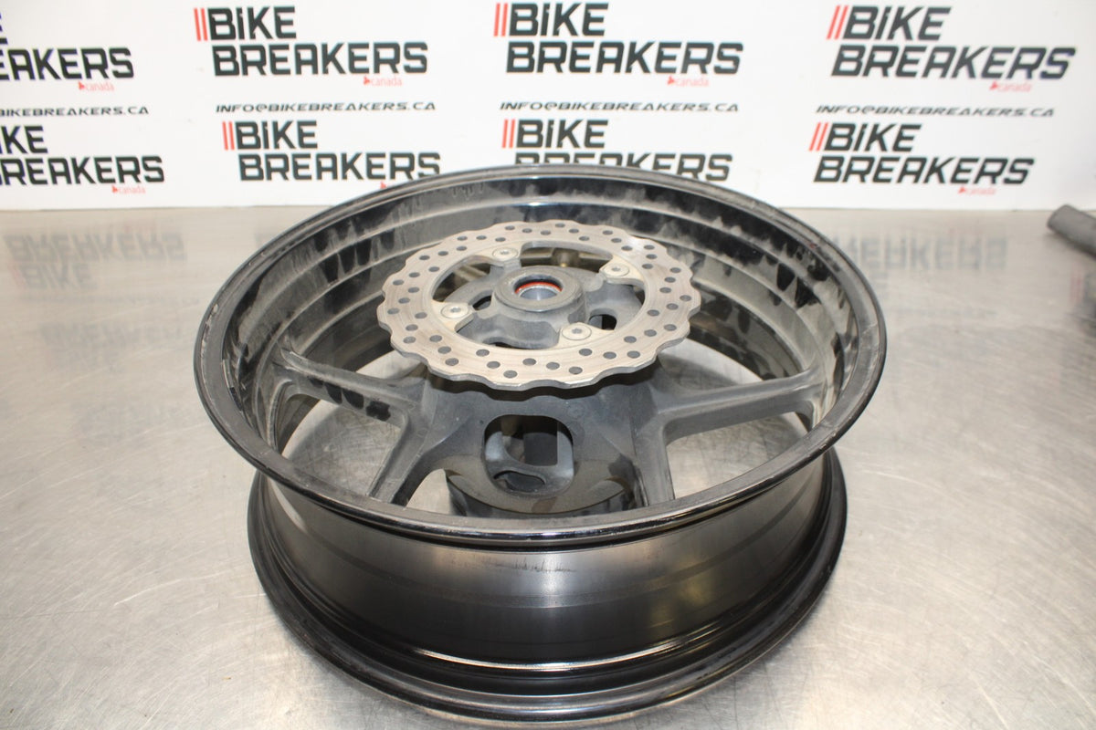 07-08 KAWASAKI NINJA ZX6R REAR WHEEL BACK RIM & ROTOR BB199