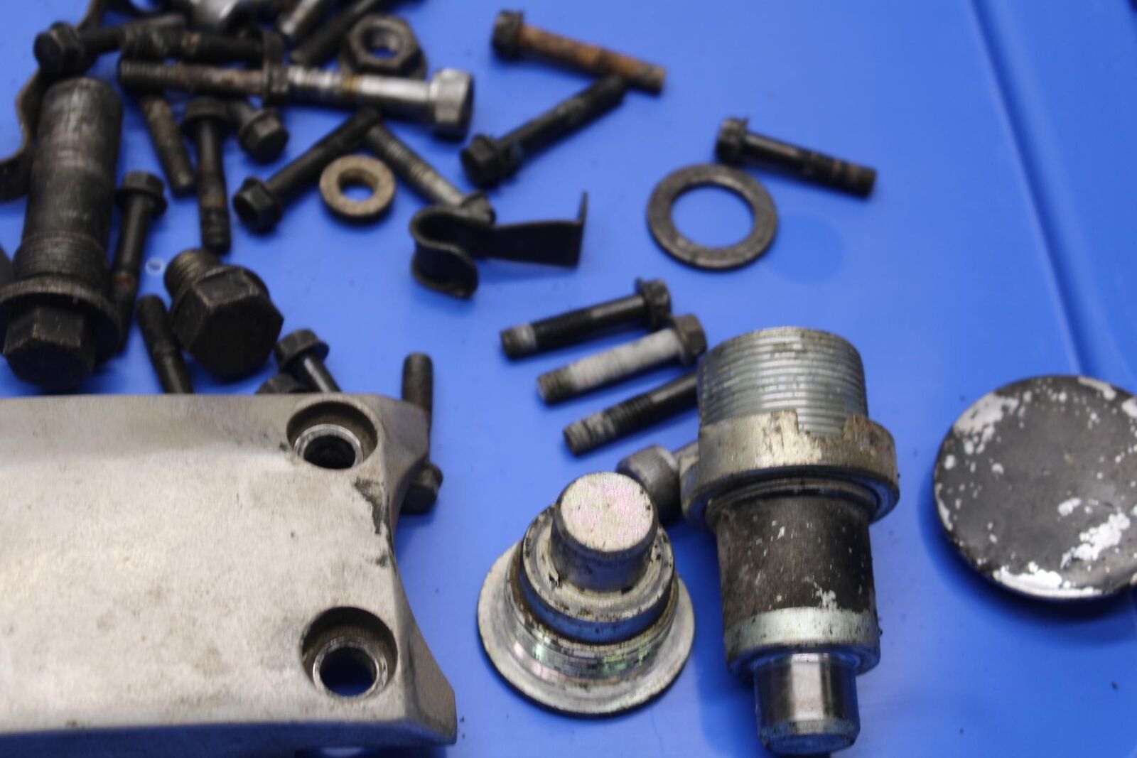 1983 Honda V45 Magna VF750C REAR  SWINGARM BOLT & LEFTOVER BOLTS HARDWARE BB91