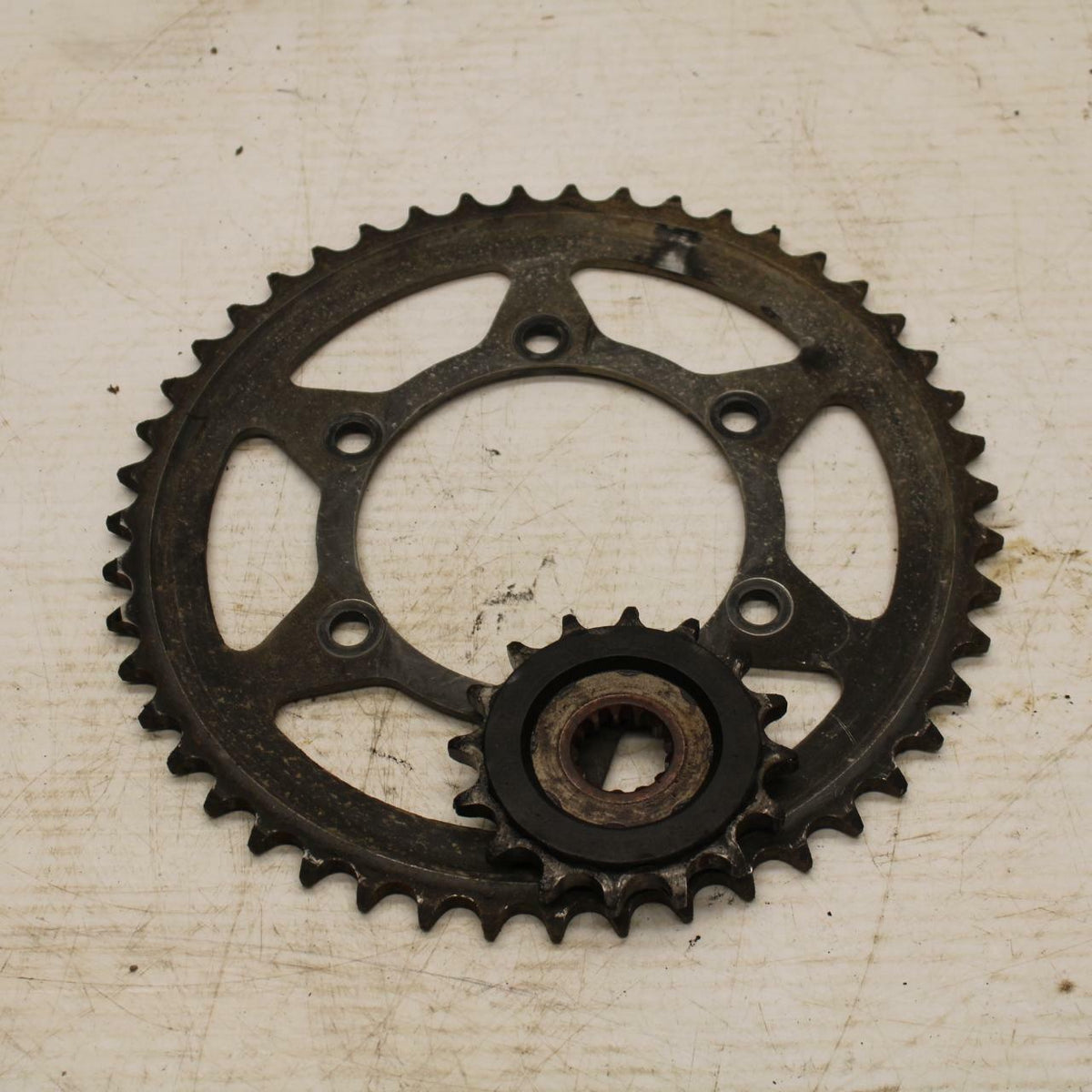 07-16 TRIUMPH STREET TRIPLE REAR BACK FRONT  SPROCKET SET BB356