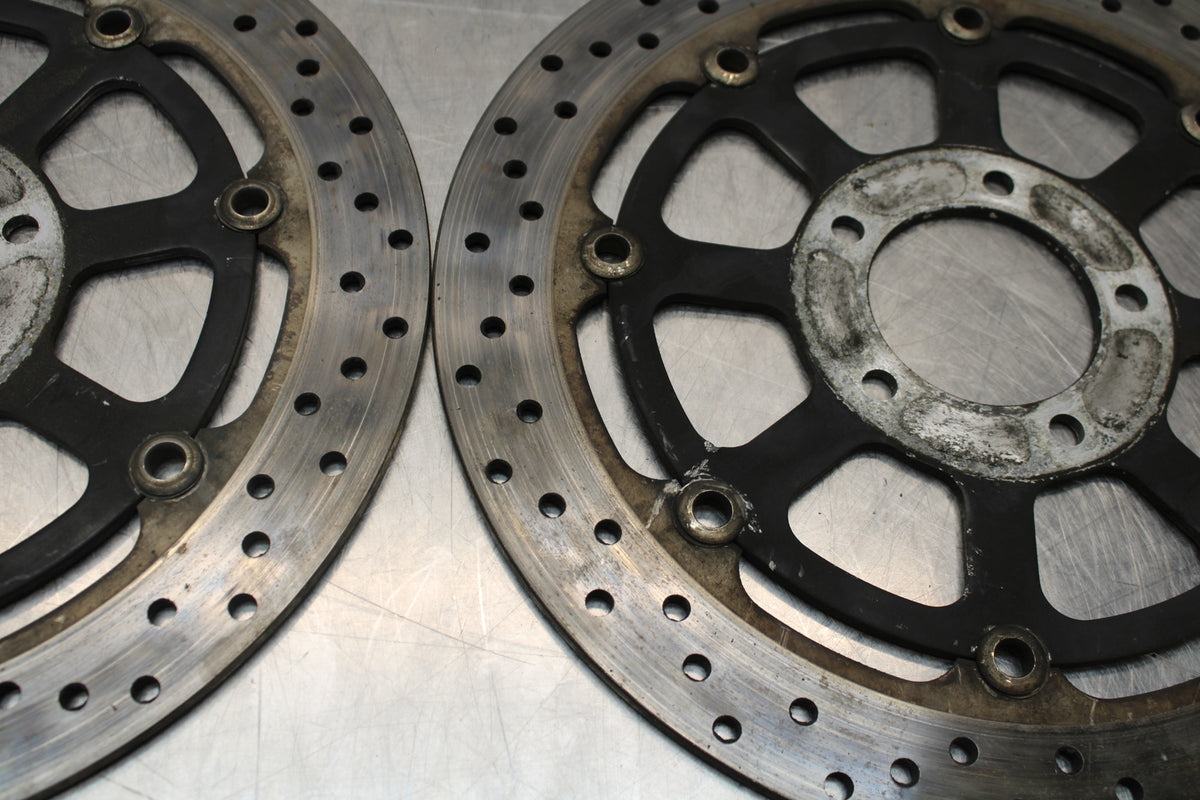 99-07 SUZUKI HAYABUSA GSX1300R FRONT LEFT RIGHT BRAKE ROTORS DISCS BB281