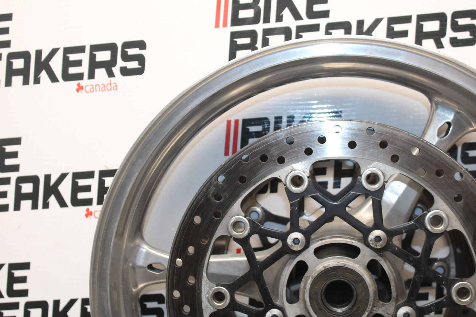 07 SUZUKI GSXR1000 FRONT WHEEL FRONT RIM & BRAKE DISC ROTORS BB770