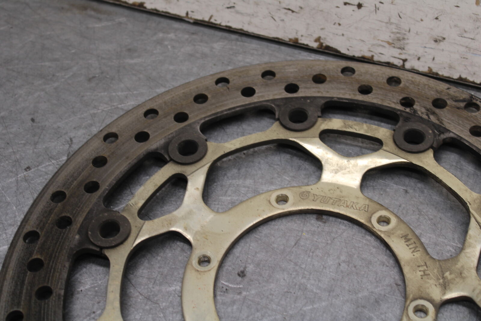 05-06 HONDA CBR600RR FRONT LEFT RIGHT BRAKE ROTORS DISCS 45120-MEE-D01  BB689