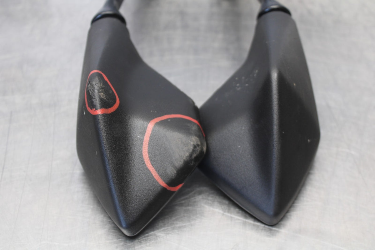 18-23 KAWASAKI NINJA 400 EX400 ABS REAR VIEW MIRROR SET PAIR MIRRORS BB192