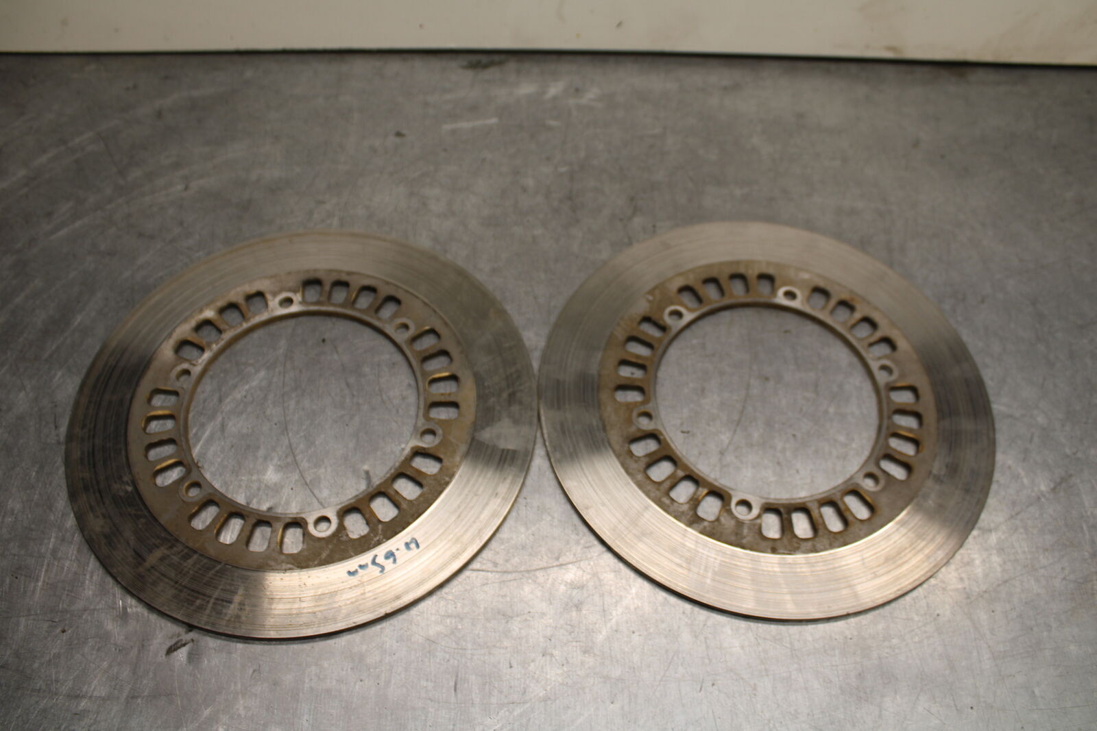 1984 Yamaha Virago 1000 FRONT LEFT RIGHT BRAKE ROTORS DISCS BB117