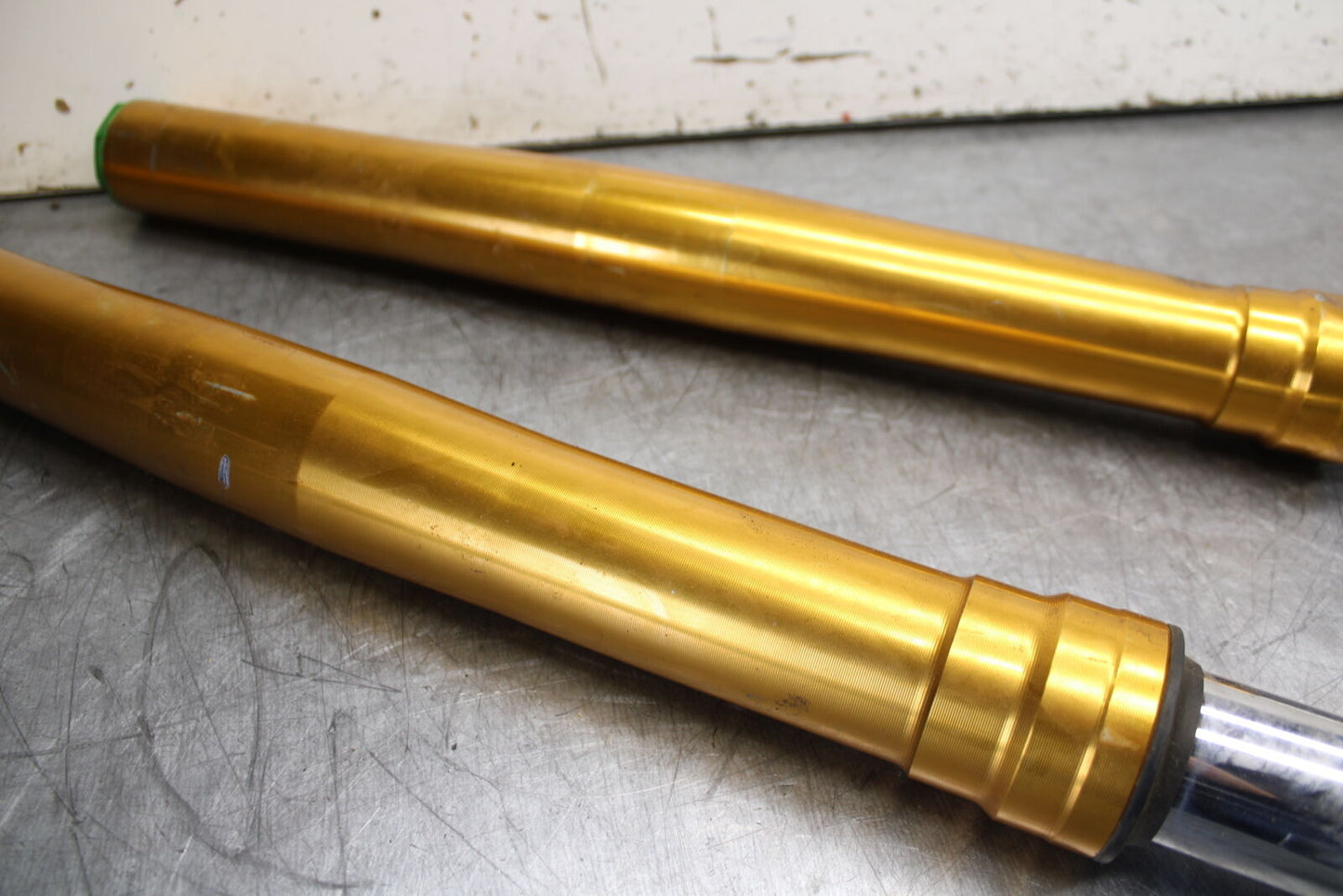 08-19 KAWASAKI NINJA ZX10R FRONT FORKS SHOCK SUSPENSION SET PAIR BB00