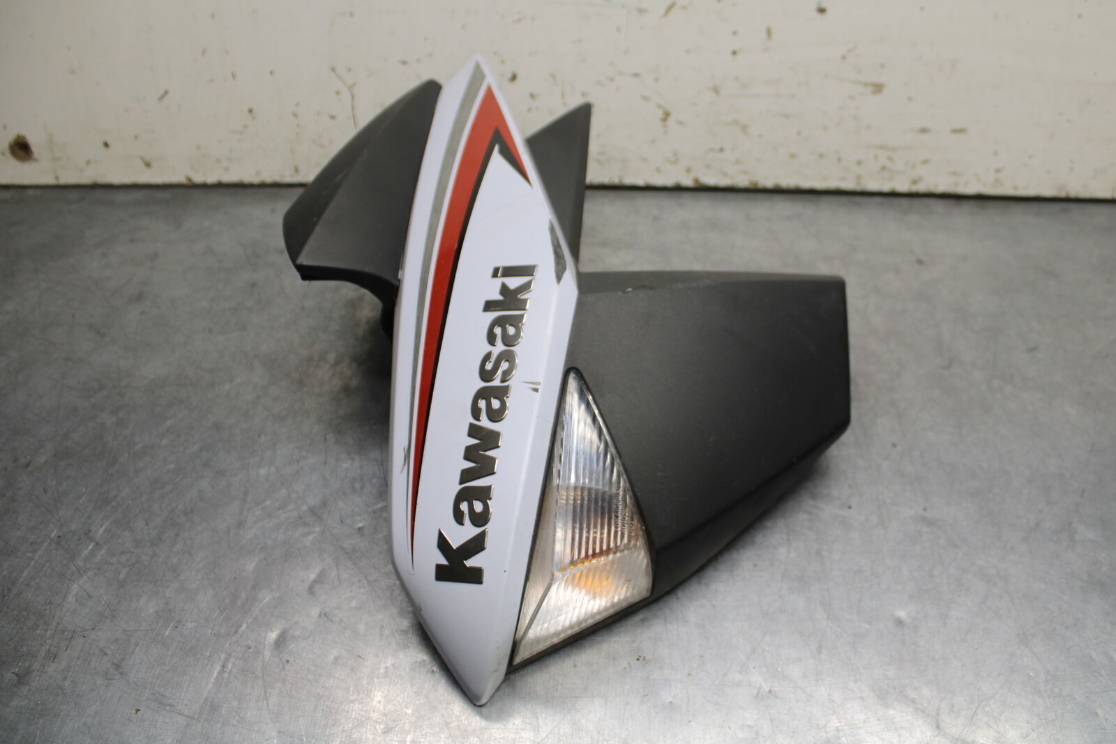 12-13 KAWASAKI Z1000 LEFT FRONT UPPER MID SIDE FAIRING COWL PLASTIC BB743