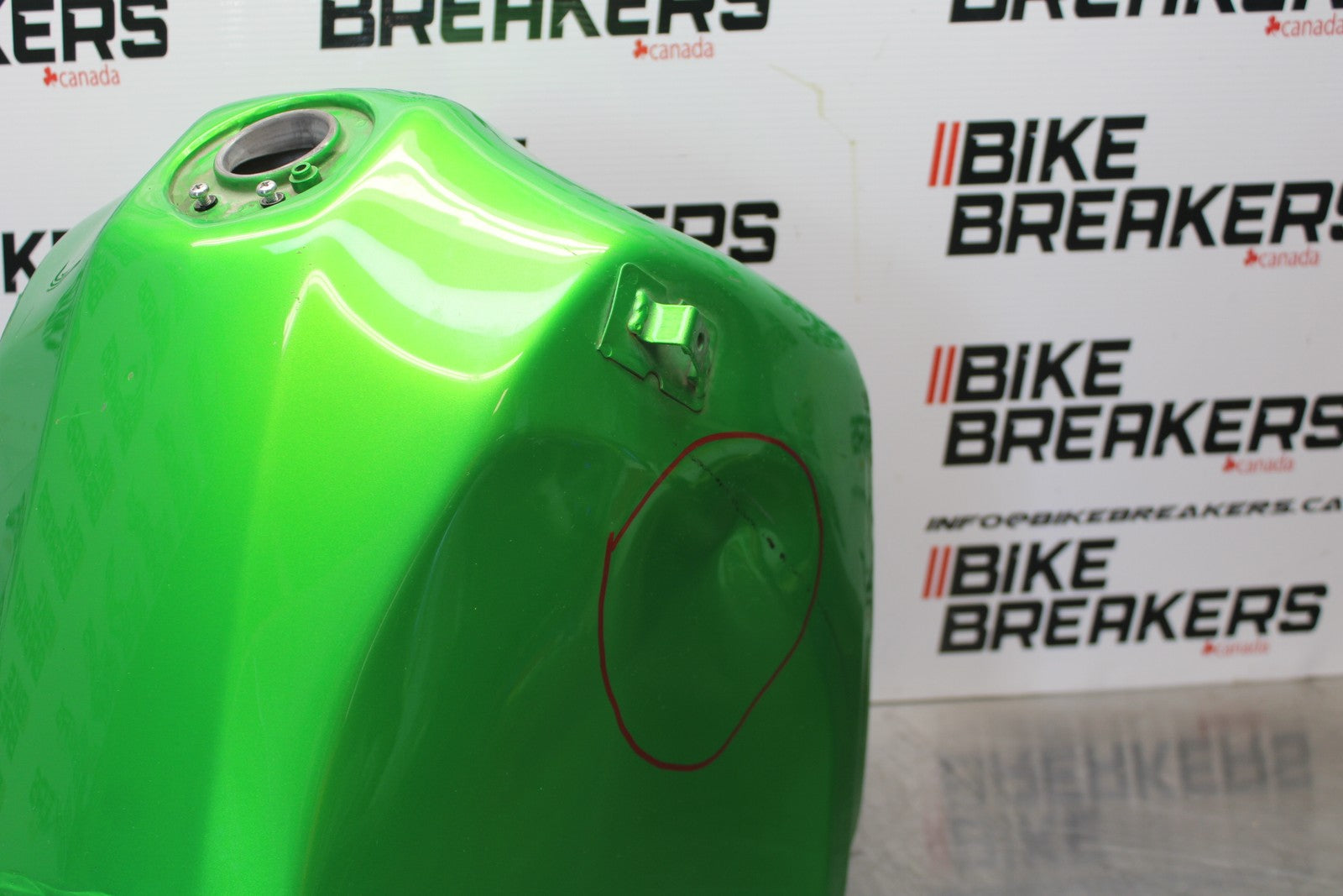 08-18 KAWASAKI KLR650 GAS TANK FUEL CELL PETROL RESERVOIR BB183