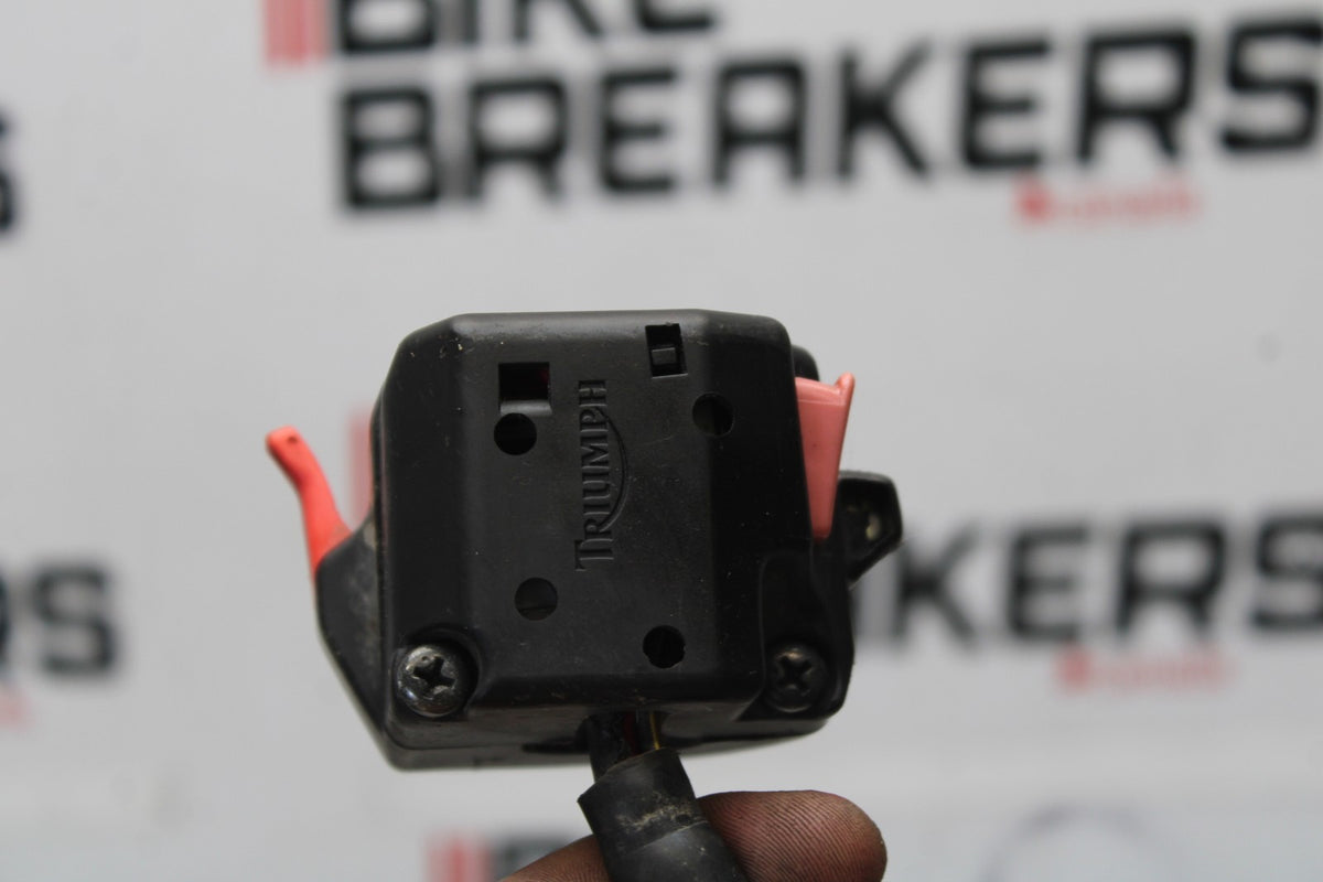12 TRIUMPH STREET TRIPLE R LEFT CLIP ON HANDLE HORN SIGNALS SWITCHES BB914