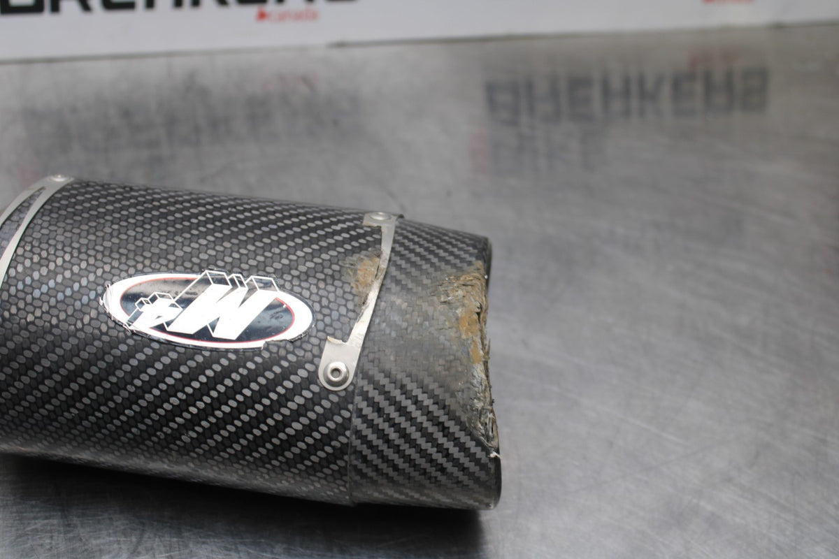 19-23 KAWASAKI NINJA ZX6R M4 EXHAUST PIPE MUFFLER SLIP ON CAN SILENCER BB188