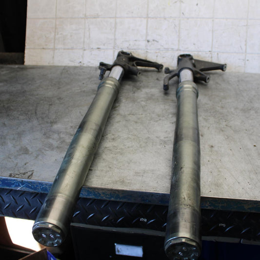 09-12 KAWASAKI NINJA ZX6R FRONT FORKS SHOCK SUSPENSION SET PAIR BB544