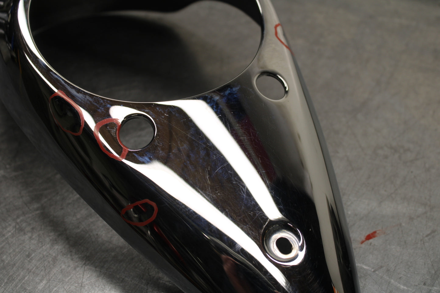 03-08 KAWASAKI VULCAN 1600 GAS TANK CAP COVER TRIM PANELCOWL FAIRING BB754