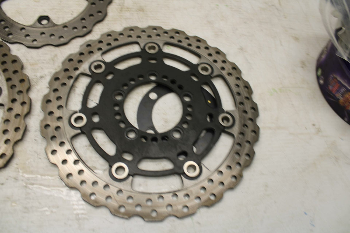 11-12 KAWASAKI NINJA 400 EX400 C FRONT REAR BRAKE ROTORS DISCS BB358