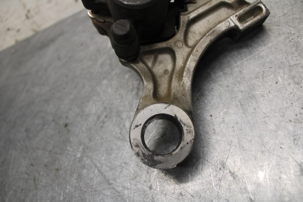 2007 Honda CBR600RR REAR BACK BRAKE CALIPER W MOUNT BRACKET 43150-MFJ-D01 BB42