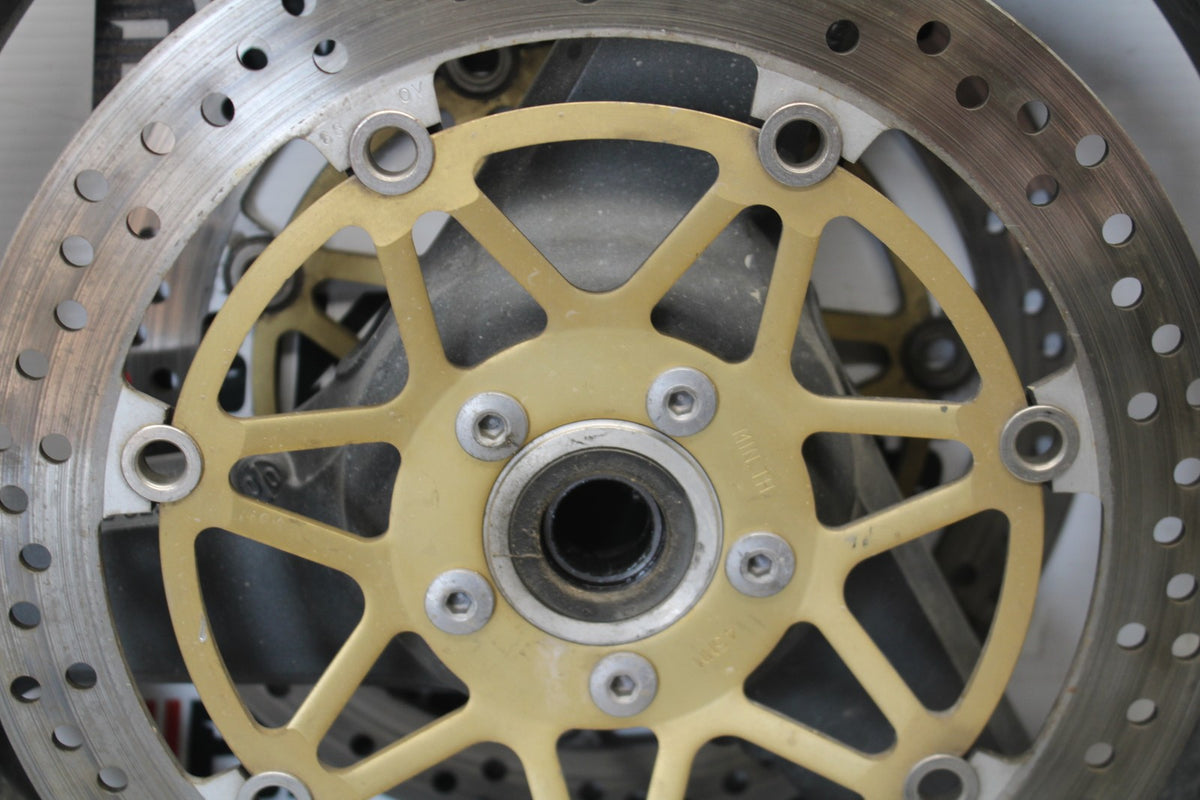 00-05 KAWASAKI NINJA ZX12R FRONT WHEEL FRONT RIM & ROTORS BB892