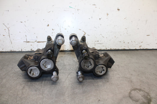 07-09 YAMAHA FZ6 RIGHT LEFT FRONT BRAKE CALIPER SET PAIR CALIPERS BB713