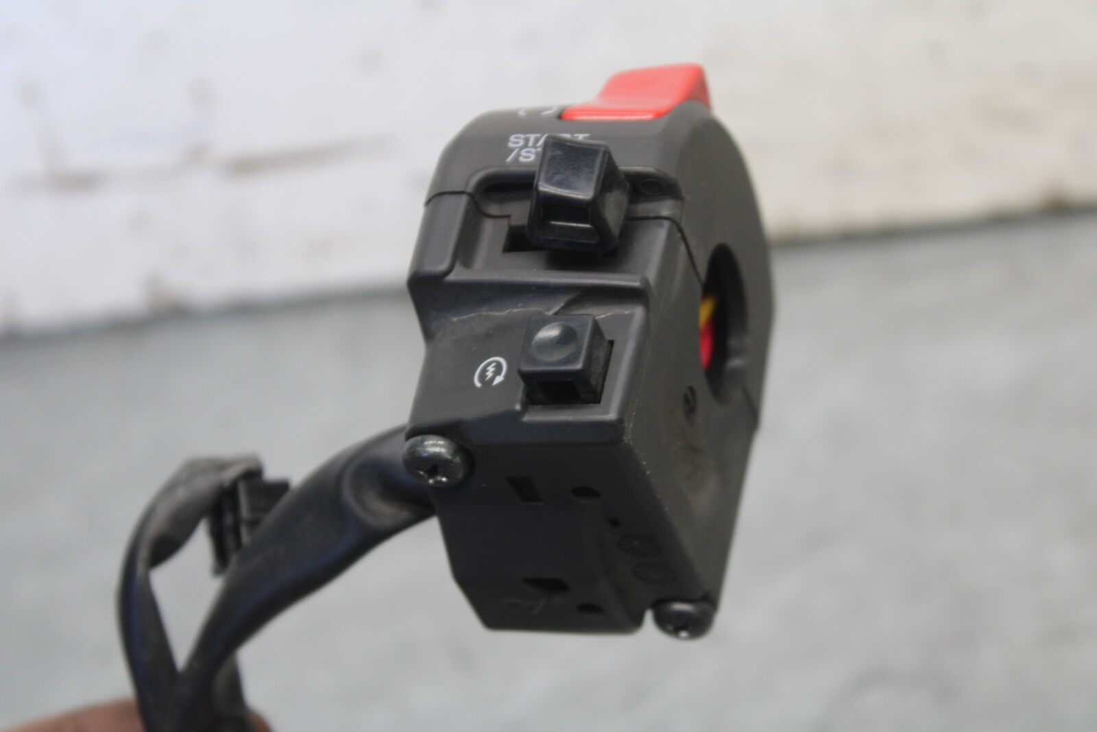 09-12 KAWASAKI NINJA ZX6R RIGHT CLIP ON HANDLE KILL OFF START SWITCH  BB698