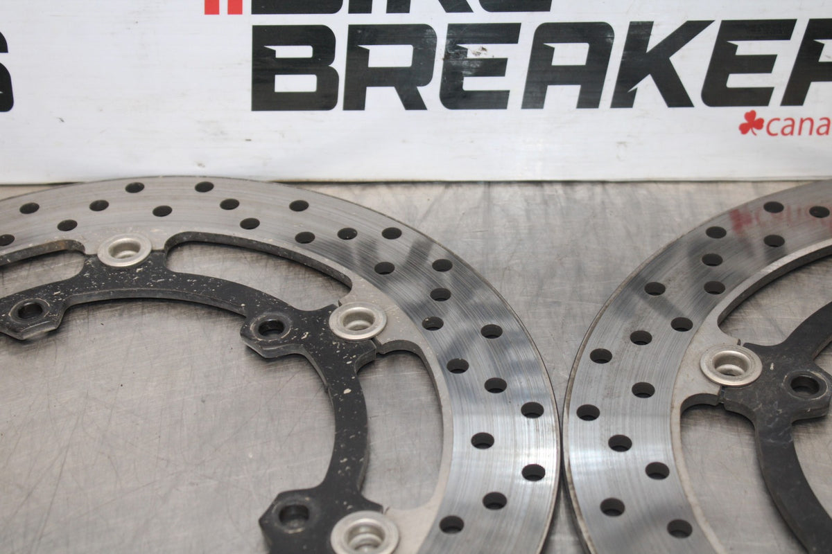 15-17 YAMAHA FJ09 FRONT LEFT RIGHT BRAKE ROTORS DISCS BB906