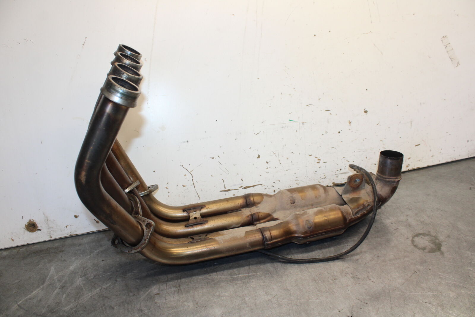 07-09 YAMAHA FZ6 EXHAUST HEADER PIPES MANIFOLD 4S8-14610-00-00 BB713