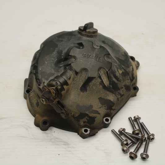 08-16 YAMAHA YZF R6 CLUTCH SIDE ENGINE MOTOR COVER BB273