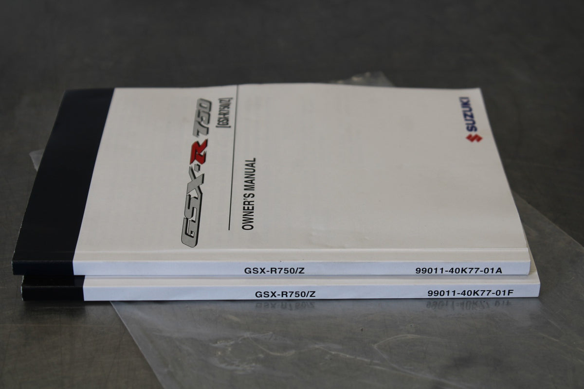 11-26 SUZUKI GSXR750 ORIGINAL OWNERS MANUAL BOOK BB882