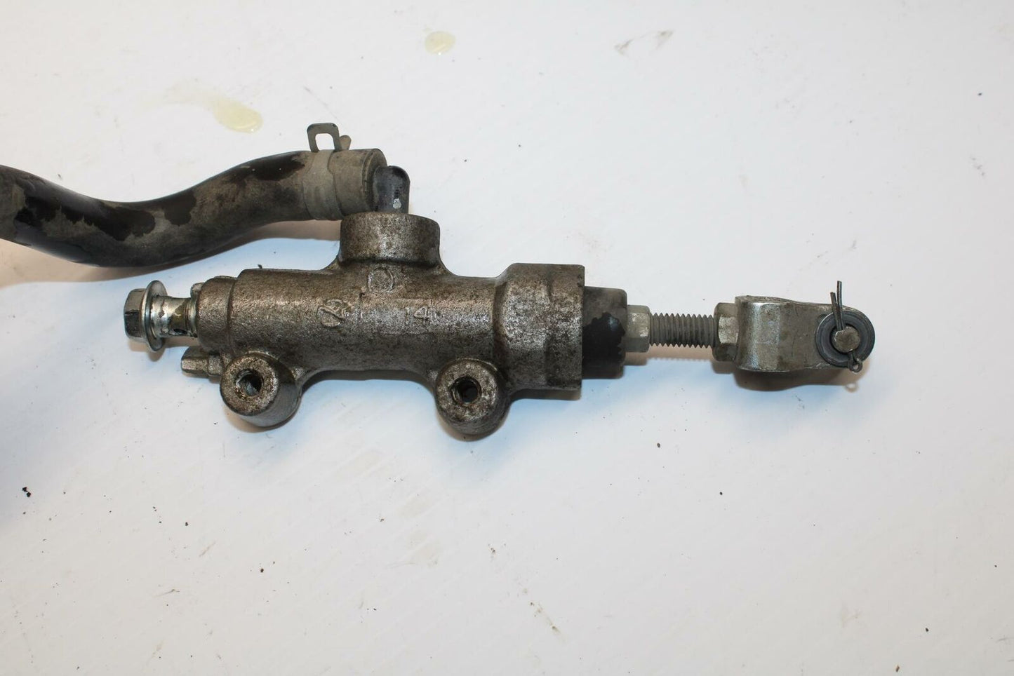 08-09 SUZUKI GSXR600 REAR BACK BRAKE MASTER CYLINDER W RESERVOIR BB244