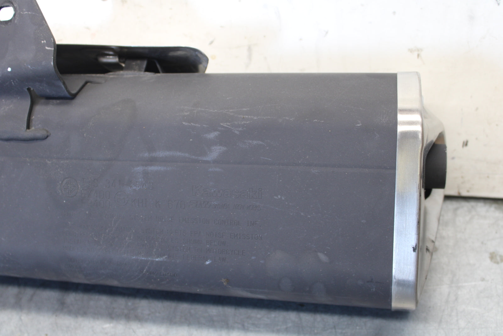 18-23 KAWASAKI NINJA 400 EXHAUST PIPE MUFFLER SLIP ON CAN SILENCER BB660