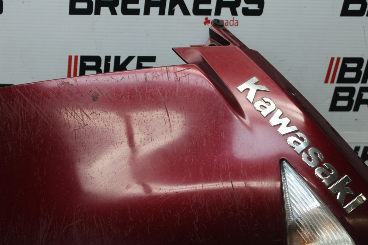 09 KAWASAKI CONCOURS 14 ZG1400B RIGHT FRONT UPPER MID SIDE FAIRING COWL BB875