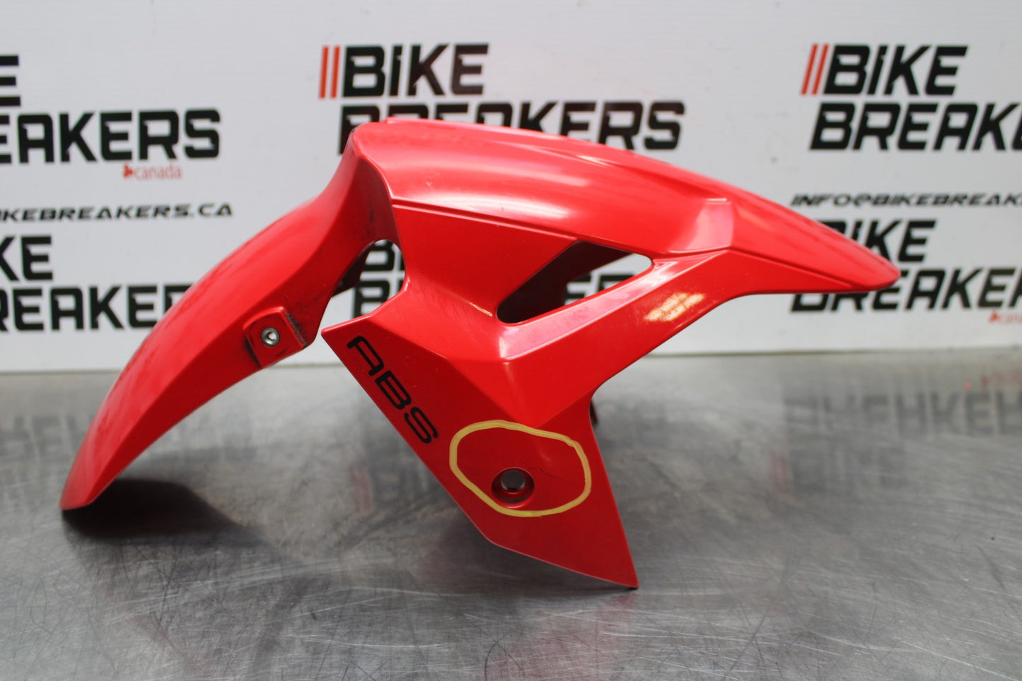 18-23 KAWASAKI NINJA 400 EX400 ABS FRONT WHEEL FENDER COWL FAIRING BB177