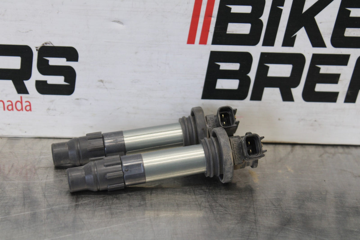 24-25 KAWASAKI NINJA 500 EX500J ABS IGNITION COILS COIL SPARK PLUG CAPS BB934